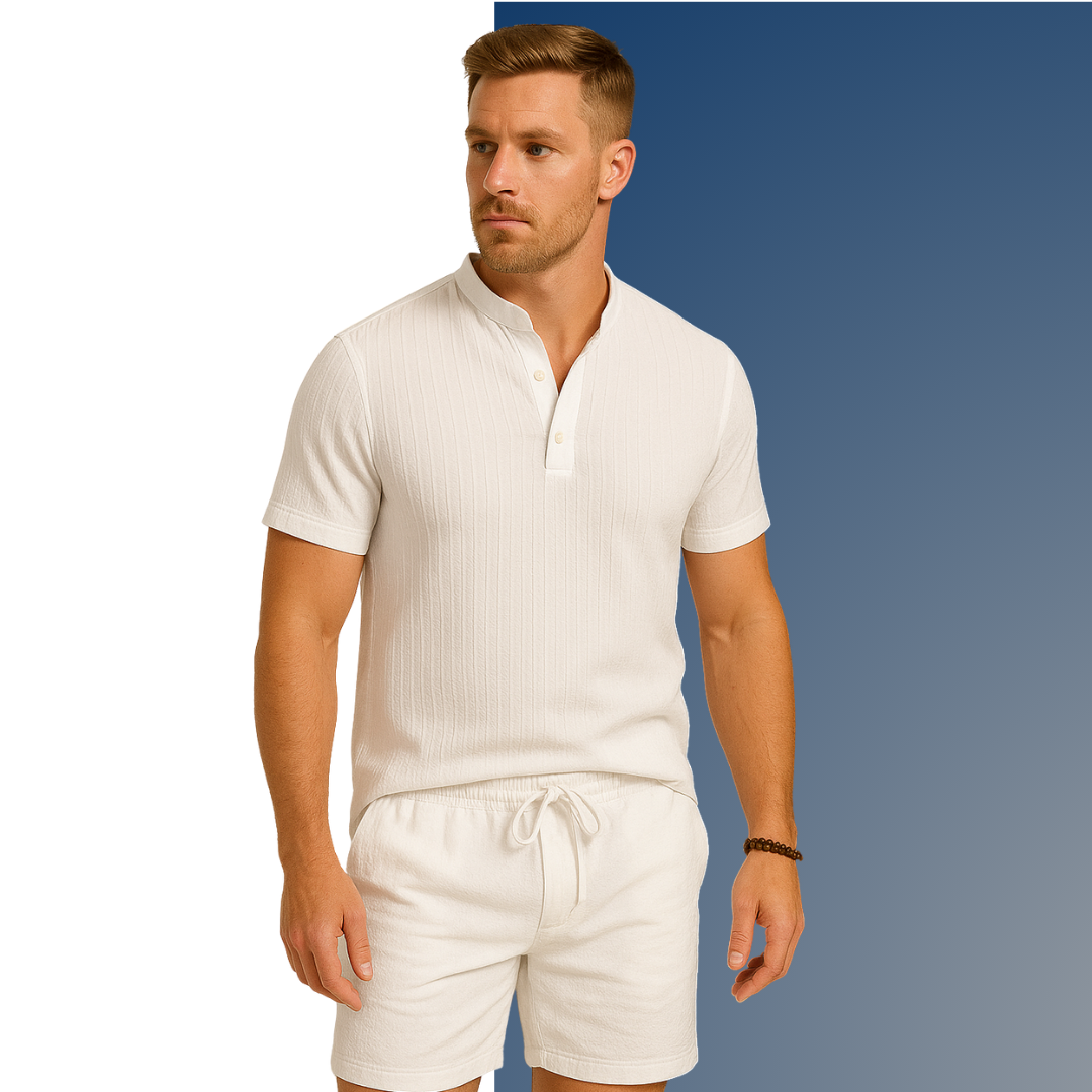Exclusieve Set: Stijlvol Overhemd + Gratis Short (Cópia)